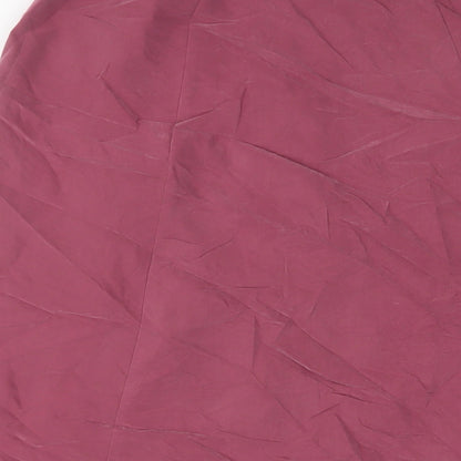 Holmewood Womens Pink Viscose A-Line Skirt Size 12 Button