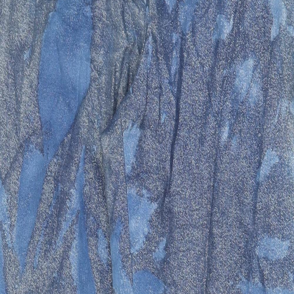 Wichele Womens Blue Cotton Straight Jeans Size 14 L32 in Regular Zip