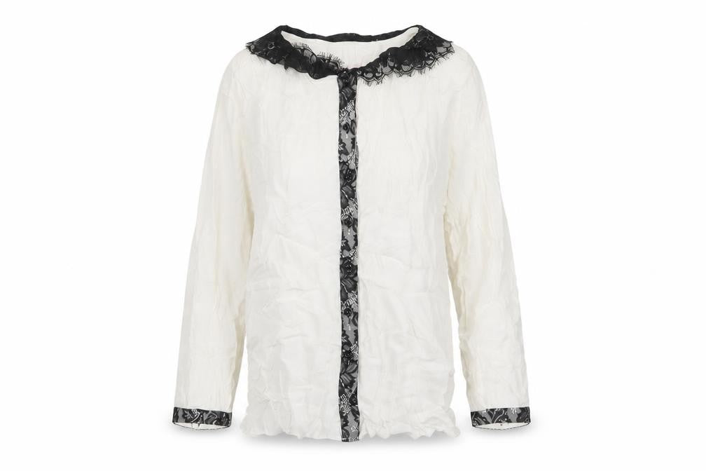 Womens UK Size 8 Phase Eight Ivory Basic Button-Up