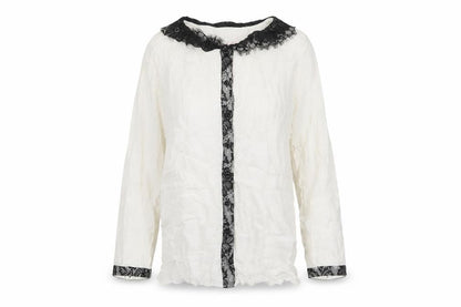 Womens UK Size 8 Phase Eight Ivory Basic Button-Up