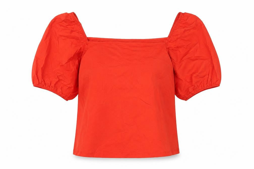 Womens UK Size L H&M Red Basic T-Shirt