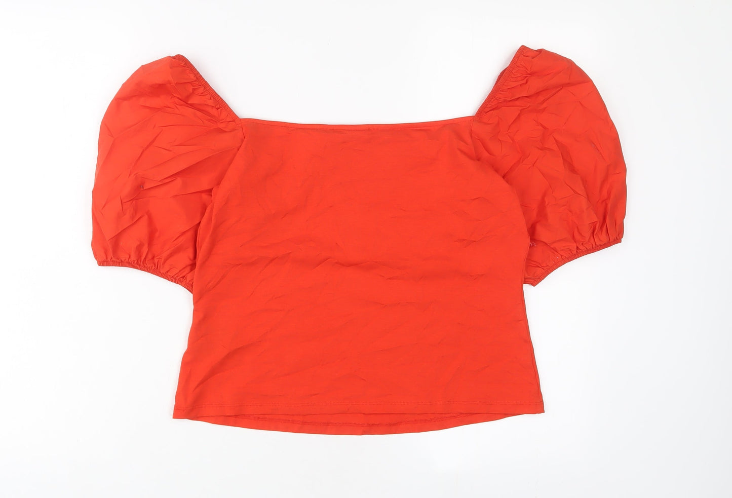 Womens UK Size L H&M Red Basic T-Shirt