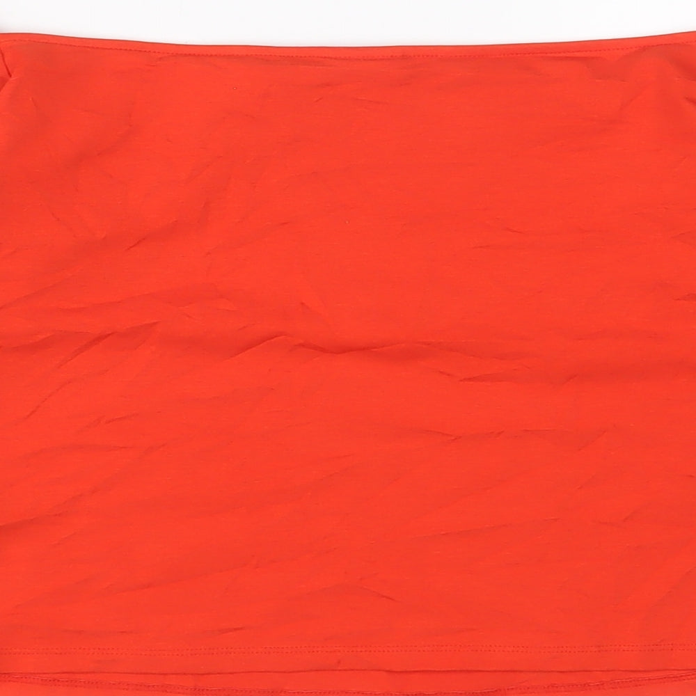 Womens UK Size L H&M Red Basic T-Shirt