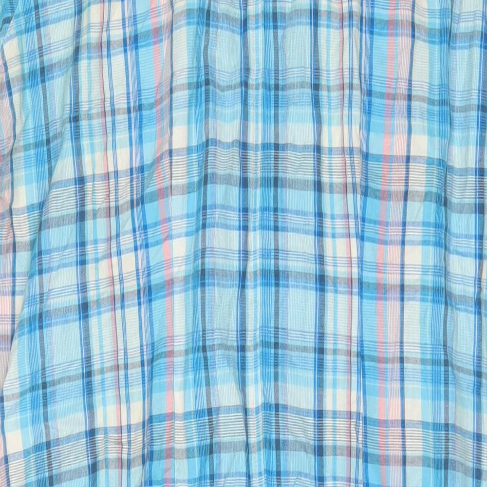Womens UK Size 18 Select Blue Tunic Button-Up