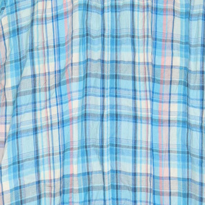 Womens UK Size 18 Select Blue Tunic Button-Up