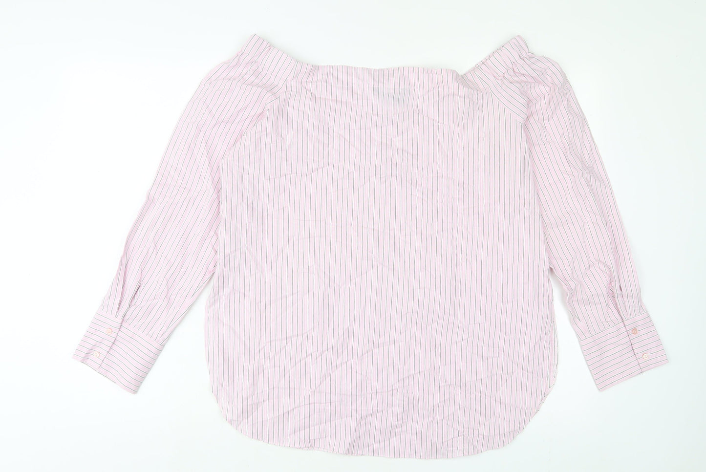 Womens UK Size 16 New Look Pink Basic Blouse