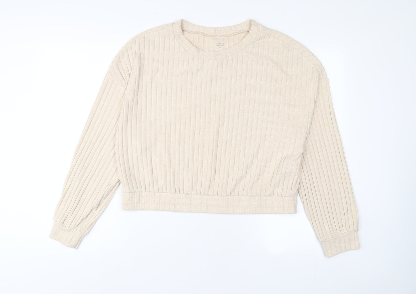 Womens UK Size XL Gilly Hicks Beige Pullover Sweatshirt