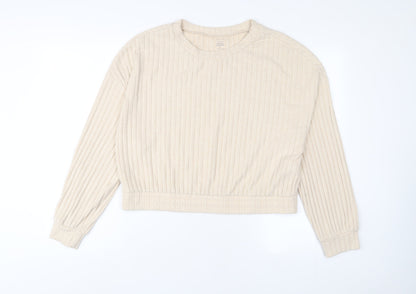 Womens UK Size XL Gilly Hicks Beige Pullover Sweatshirt