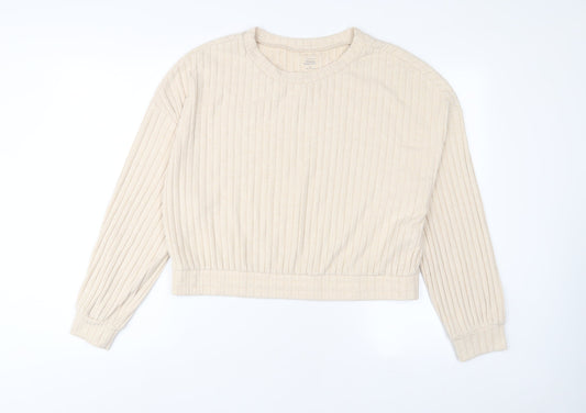 Womens UK Size XL Gilly Hicks Beige Pullover Sweatshirt