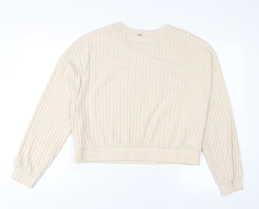 Womens UK Size XL Gilly Hicks Beige Pullover Sweatshirt