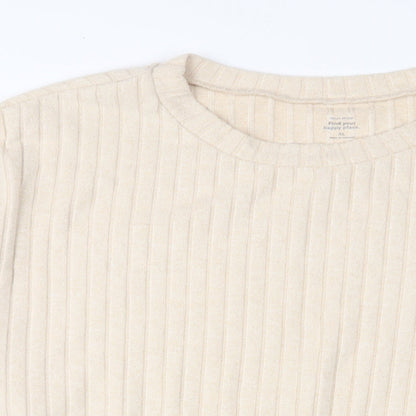 Womens UK Size XL Gilly Hicks Beige Pullover Sweatshirt