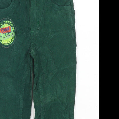 tuc tuc Girls Green Cotton Chino Trousers Size 4 Years Regular Zip