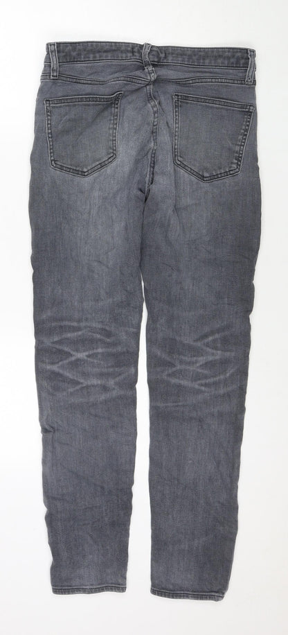 Mens UK Size 30 in Uniqlo Regular Fit Straight Grey Jeans