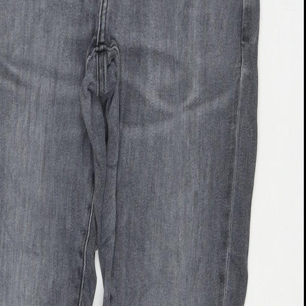 Mens UK Size 30 in Uniqlo Regular Fit Straight Grey Jeans