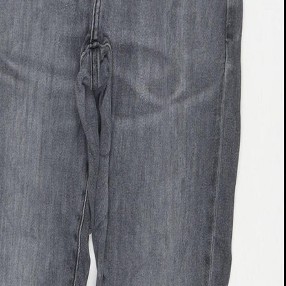 Mens UK Size 30 in Uniqlo Regular Fit Straight Grey Jeans
