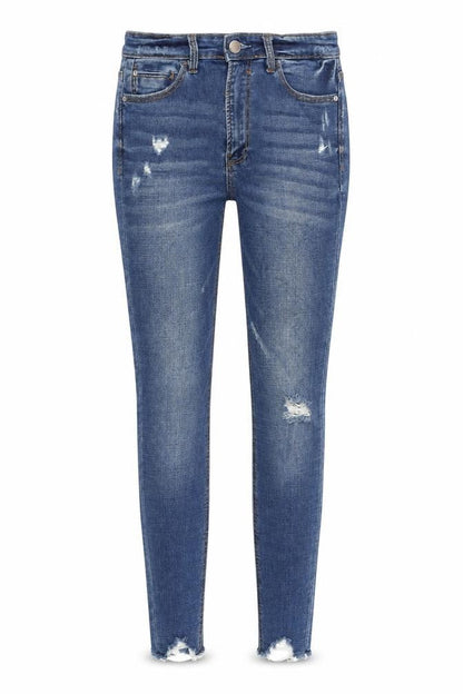 Womens UK Size 8 Stradivarius Regular Fit Skinny Blue Jeans
