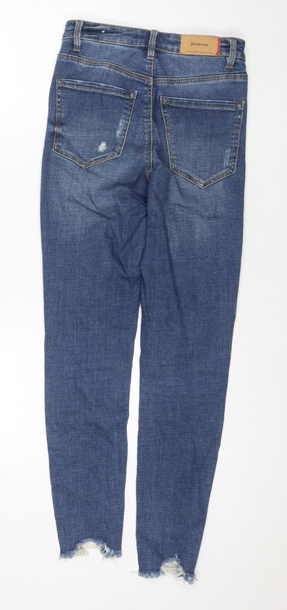 Womens UK Size 8 Stradivarius Regular Fit Skinny Blue Jeans