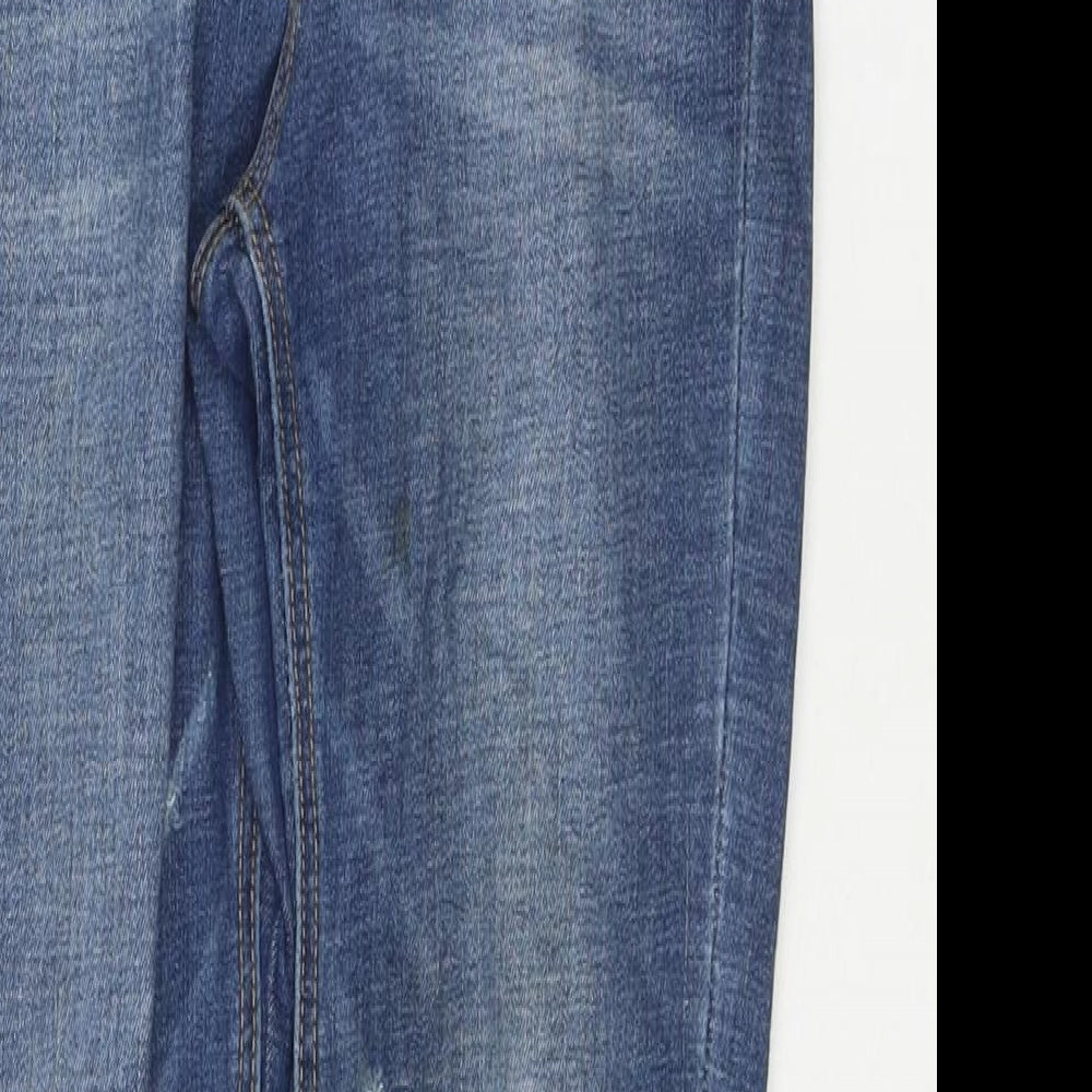 Womens UK Size 8 Stradivarius Regular Fit Skinny Blue Jeans