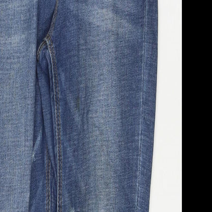 Womens UK Size 8 Stradivarius Regular Fit Skinny Blue Jeans
