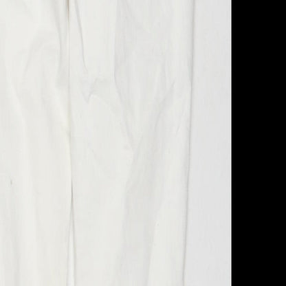 Candy Girls White Cotton Skinny Jeans Size 13 Years L26 in Regular Zip