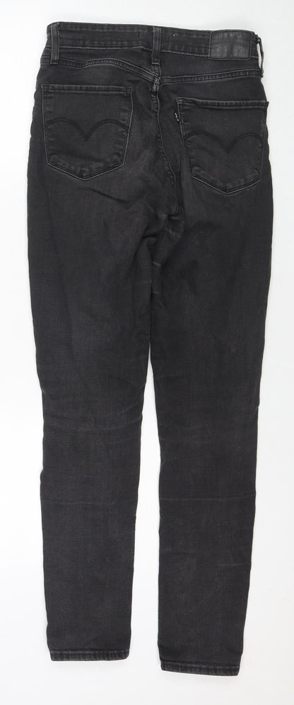 Levi's Womens Black Polyester Blend Skinny Jeans Size 27 in L29 in Regular Zip