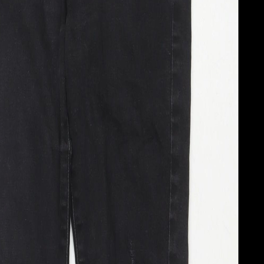 Levi's Womens Black Cotton Straight Jeans Size 27 in L29 in Regular Zip