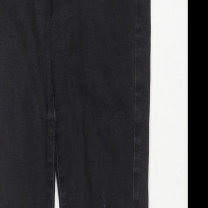 Levi's Womens Black Cotton Straight Jeans Size 27 in L29 in Regular Zip