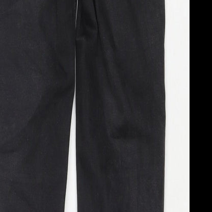 Levi's Womens Black Cotton Straight Jeans Size 27 in L29 in Regular Zip