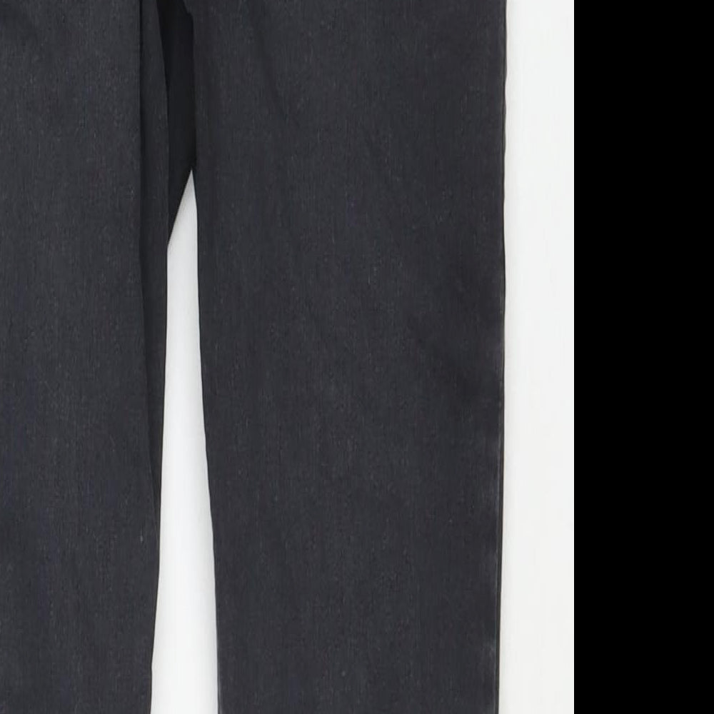 Topshop Womens Black Cotton Skinny Jeans Size 30 in L32 in Regular Zip