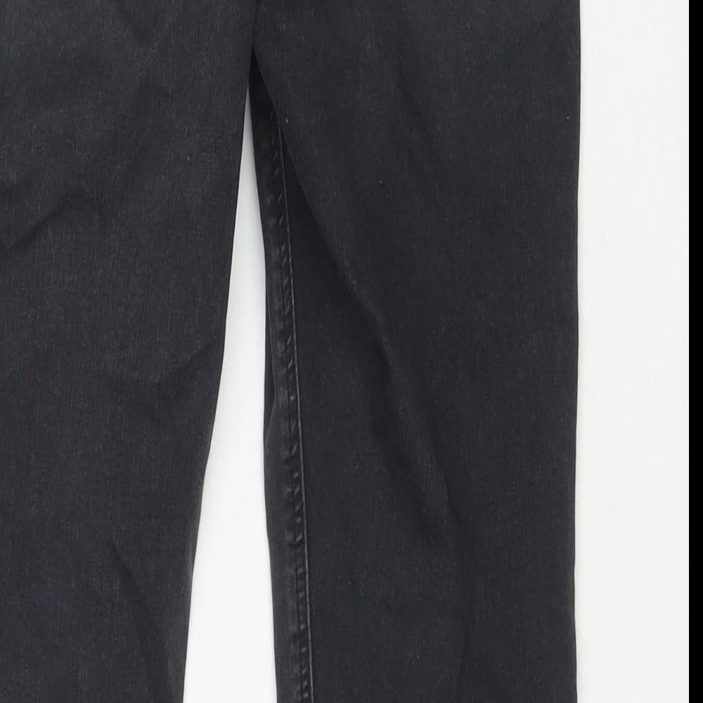 Topshop Womens Black Cotton Skinny Jeans Size 30 in L32 in Regular Zip