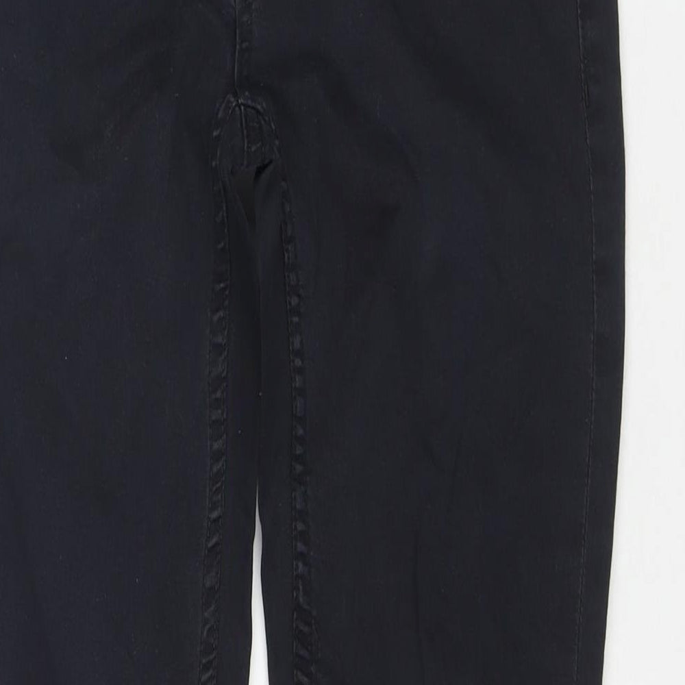 Club Monaco Womens Black Cotton Skinny Jeans Size 30 in L29 in Regular Zip - Zip Detail