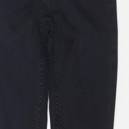 Club Monaco Womens Black Cotton Skinny Jeans Size 30 in L29 in Regular Zip - Zip Detail