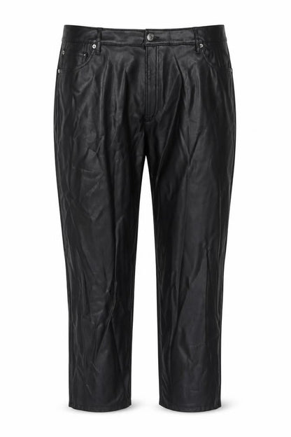 Womens UK Size 24 Marks and Spencer Regular Fit Carrot Black Trousers