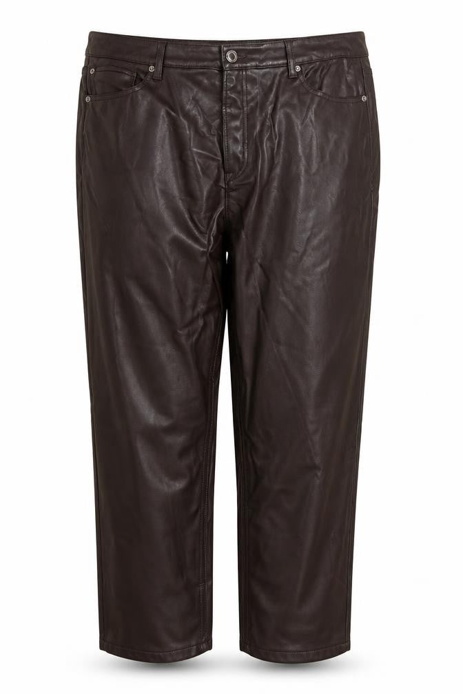 Womens UK Size 20 Marks and Spencer Regular Fit Pedal Pusher Brown Trousers