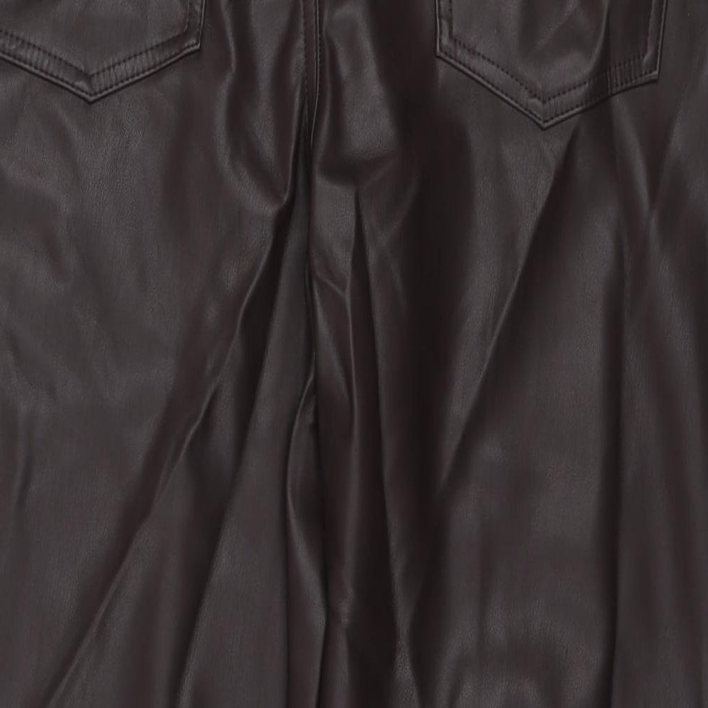 Womens UK Size 20 Marks and Spencer Regular Fit Pedal Pusher Brown Trousers