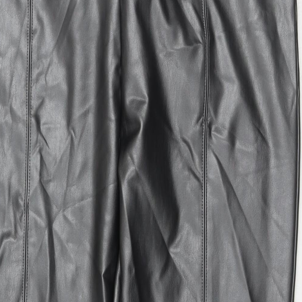 Womens UK Size 20 Marks and Spencer Regular Fit Pedal Pusher Black Trousers