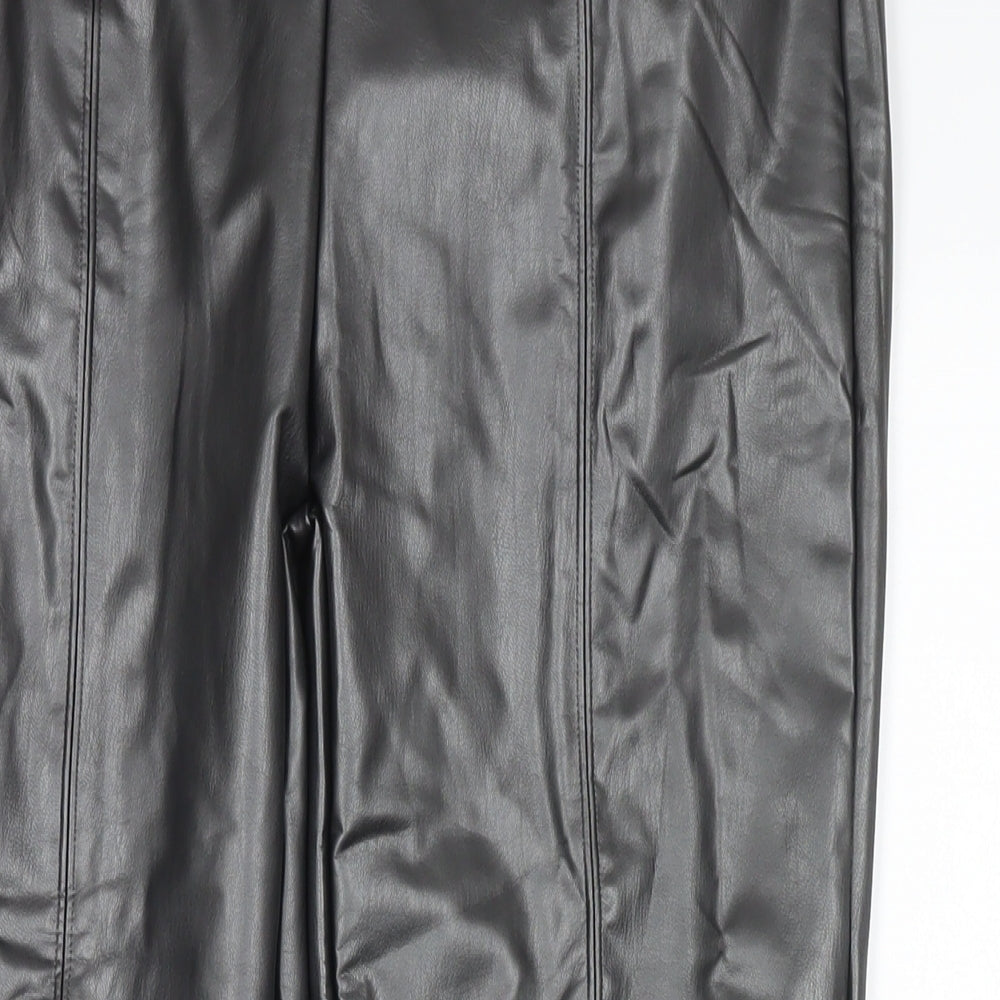 Womens UK Size 16 Marks and Spencer Regular Fit Pedal Pusher Black Trousers