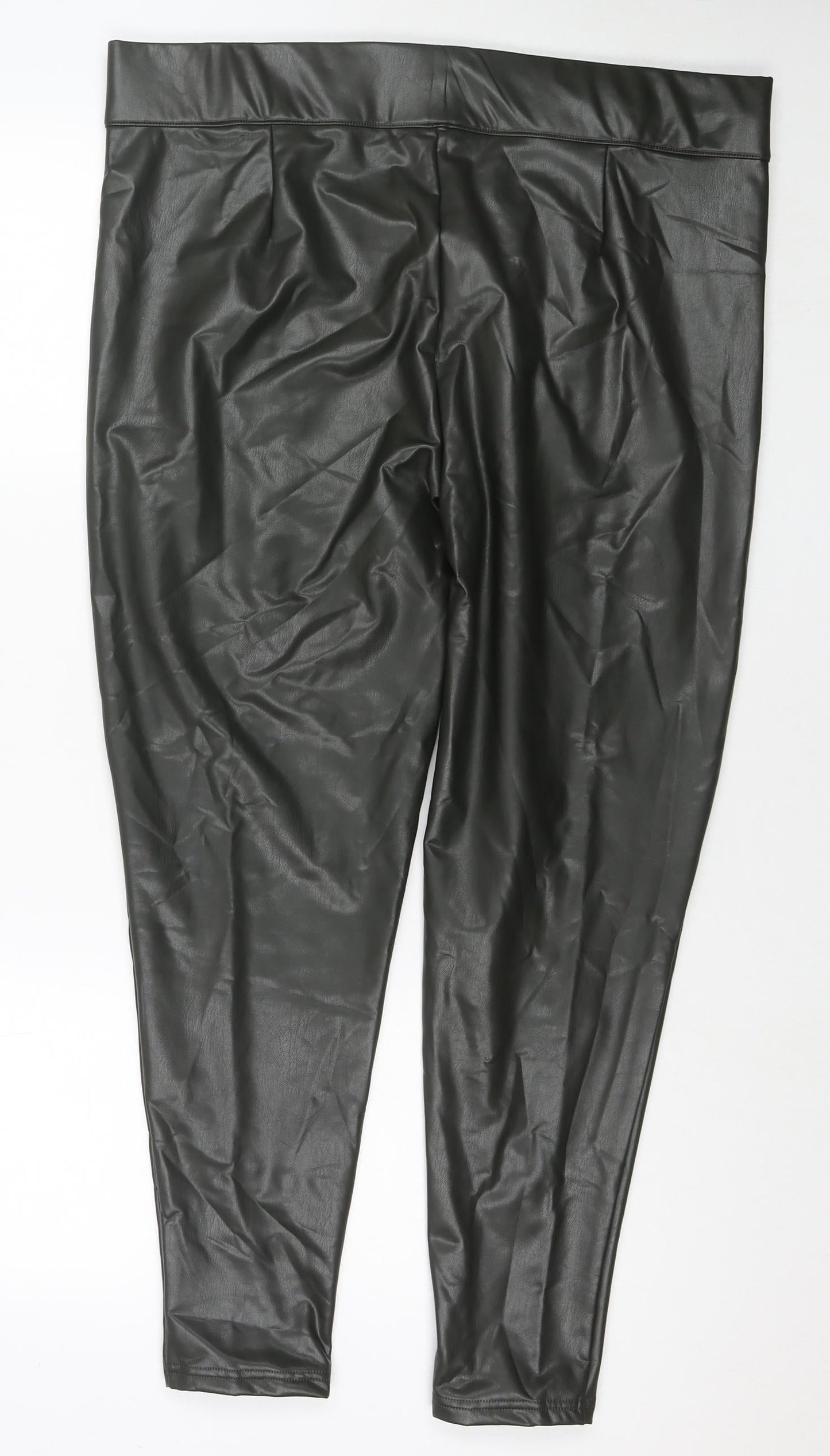 Womens UK Size 20 Marks and Spencer Regular Fit Pedal Pusher Black Trousers