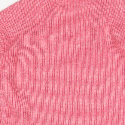 Womens UK Size S Marks and Spencer Pink Pullover Jumper