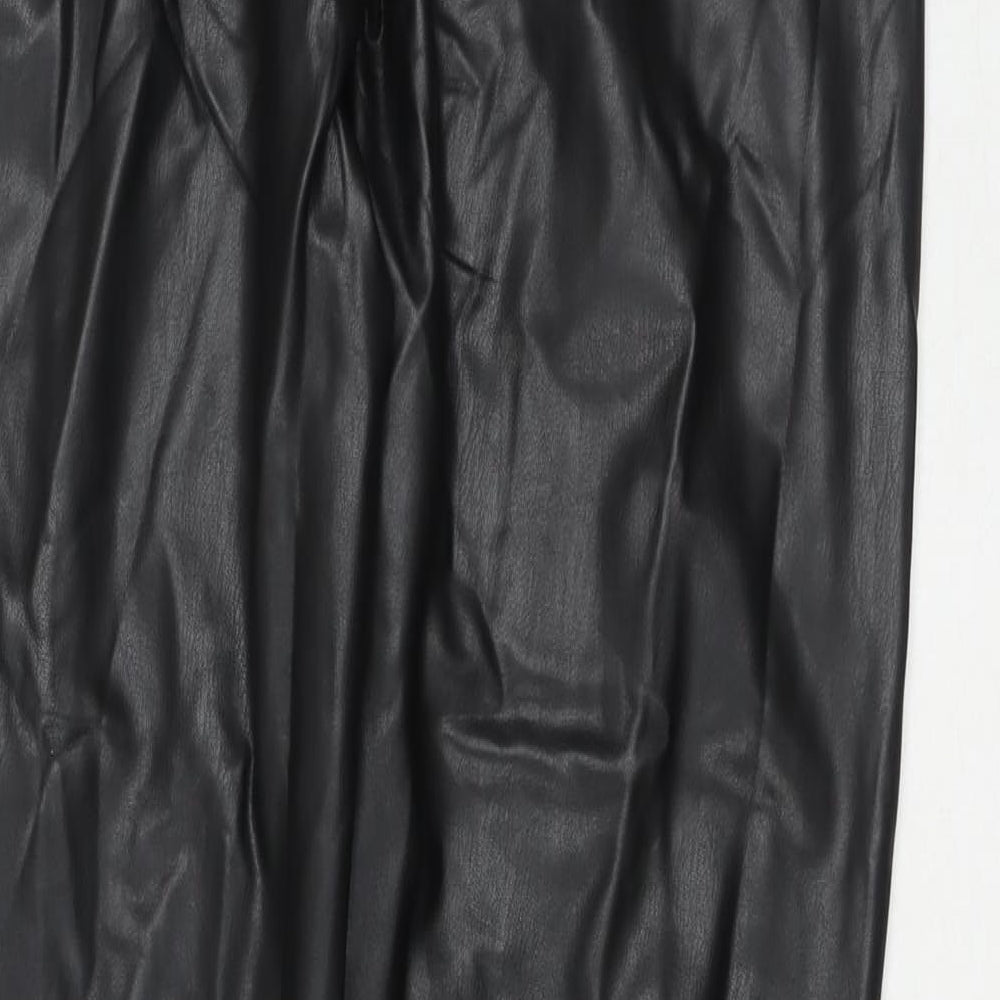 Womens UK Size 18 Marks and Spencer Regular Fit Pedal Pusher Black Trousers