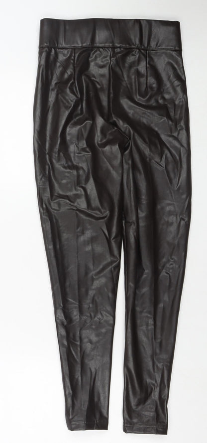 Womens UK Size 8 Marks and Spencer Regular Fit Pedal Pusher Brown Trousers