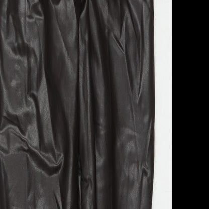 Womens UK Size 8 Marks and Spencer Regular Fit Pedal Pusher Brown Trousers