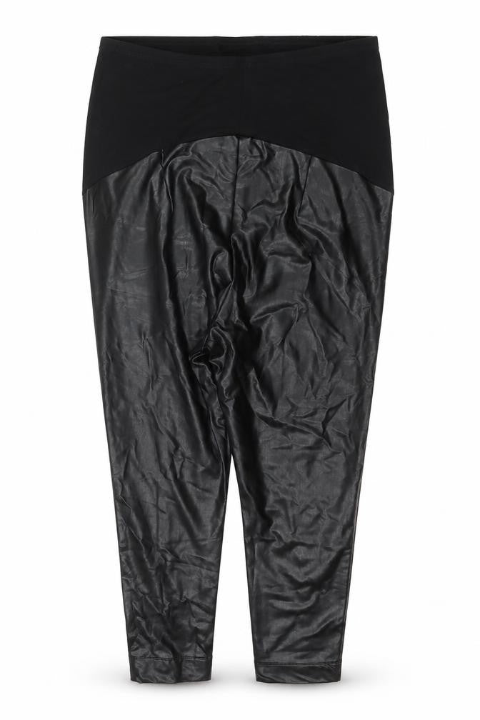 Womens UK Size 18 Marks and Spencer Regular Fit Cropped Black Trousers