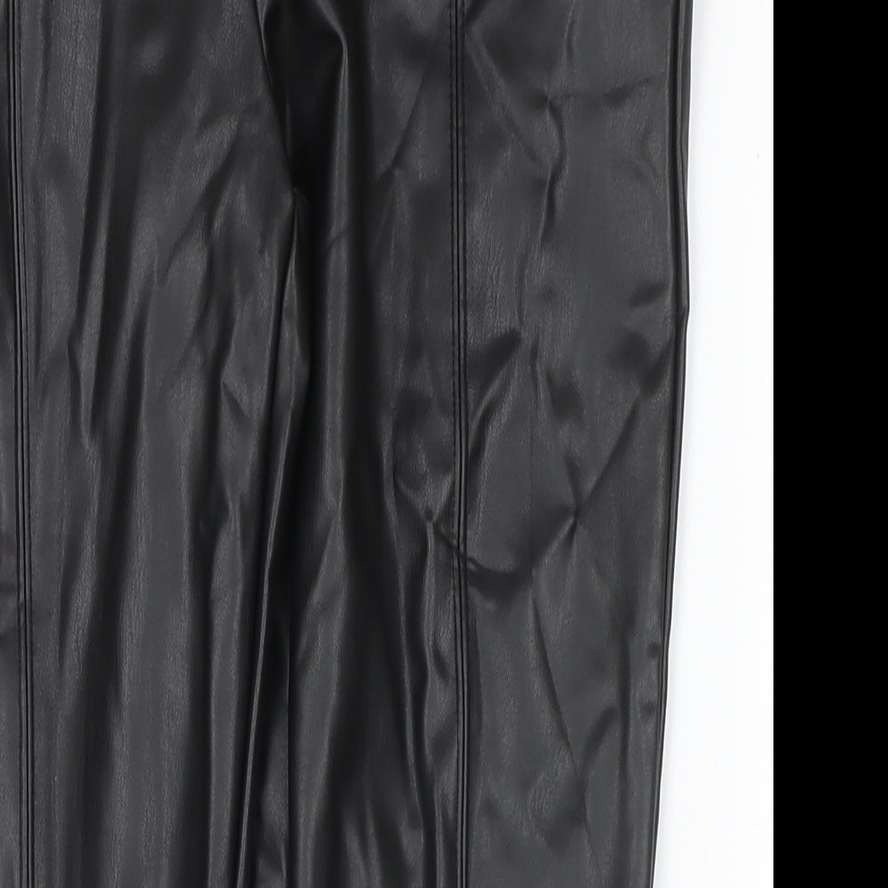 Womens UK Size 14 Marks and Spencer Regular Fit Pedal Pusher Black Trousers
