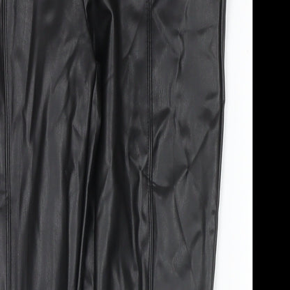 Womens UK Size 14 Marks and Spencer Regular Fit Pedal Pusher Black Trousers