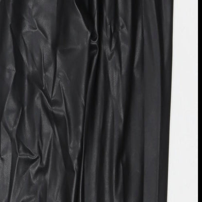 Womens UK Size 14 Marks and Spencer Regular Fit Pedal Pusher Black Trousers
