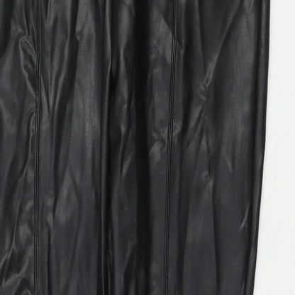 Womens UK Size 18 Marks and Spencer Regular Fit Pedal Pusher Black Trousers