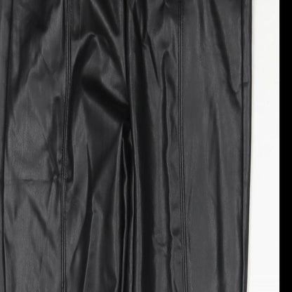 Womens UK Size 8 Marks and Spencer Regular Fit Pedal Pusher Black Trousers