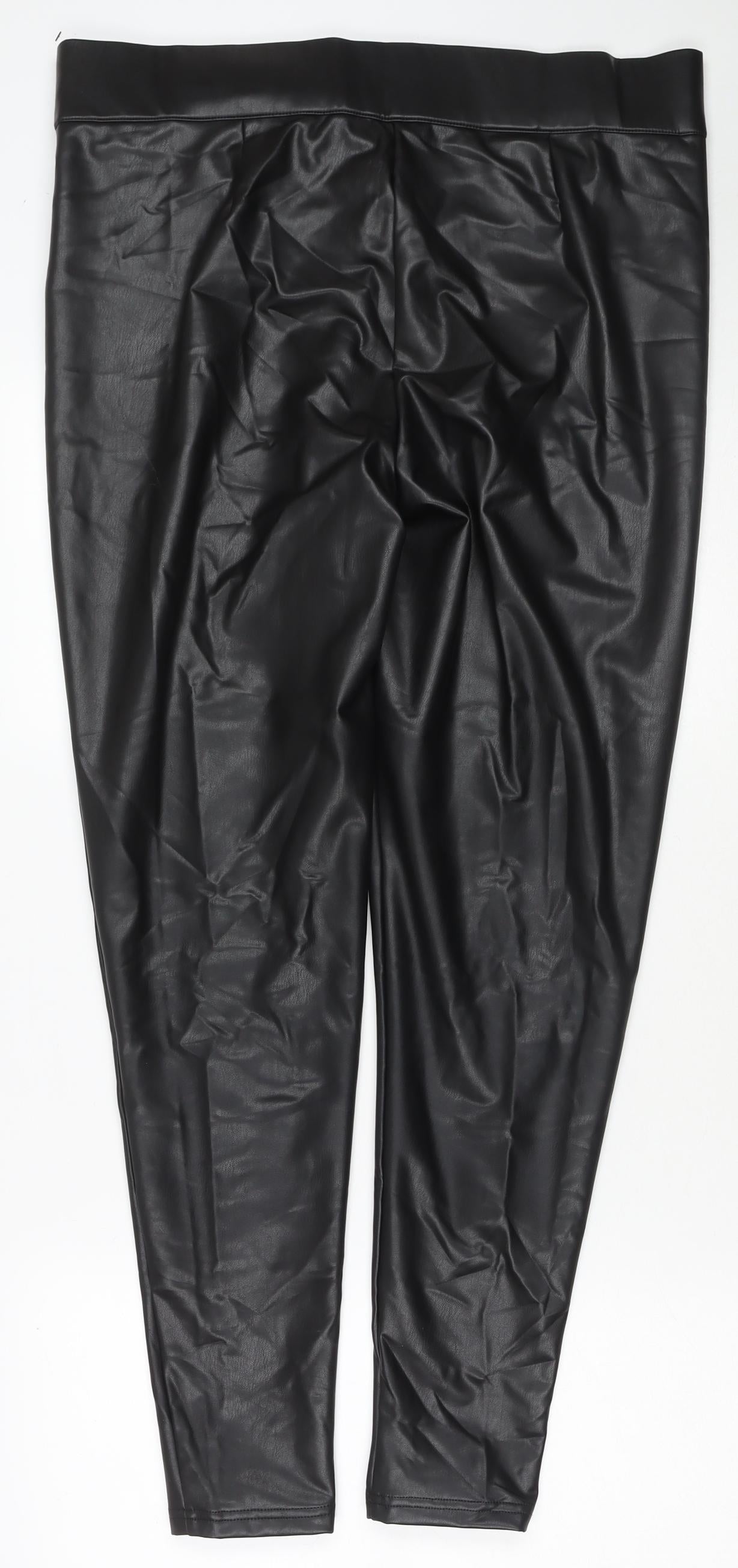 Womens UK Size 20 Marks and Spencer Regular Fit Pedal Pusher Black Trousers