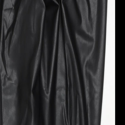 Womens UK Size 20 Marks and Spencer Regular Fit Pedal Pusher Black Trousers